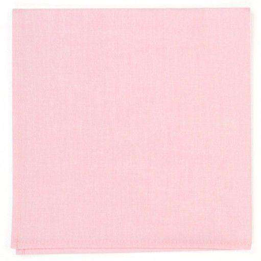 Chambray Pocket Square in Pink by High Cotton - Country Club Prep
