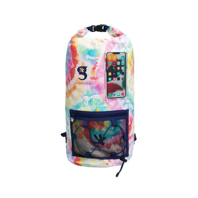GECKOBRANDS HYDRONER 20L WATERPROOF BACKPACK  TIE DYE
