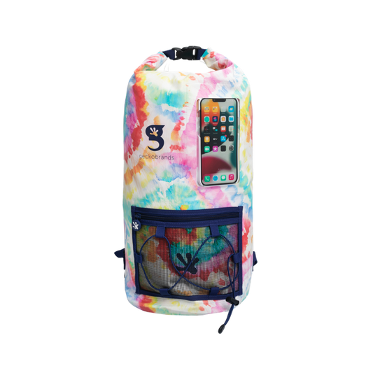 GECKOBRANDS HYDRONER 20L WATERPROOF BACKPACK  TIE DYE