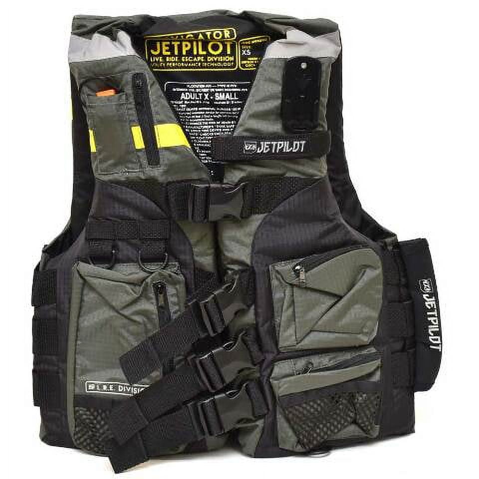 Jet Pilot Boat Life Jacket JP20102 | Adult Extra Small Gray Black