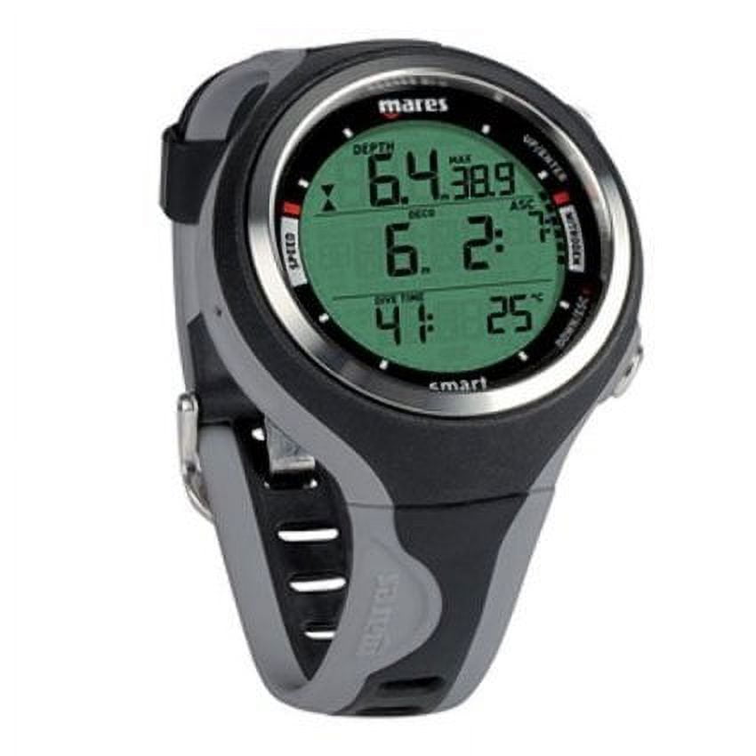 Mares Scuba Diving Smart Dive and Free Dive Wrist Computer - Black/Grey