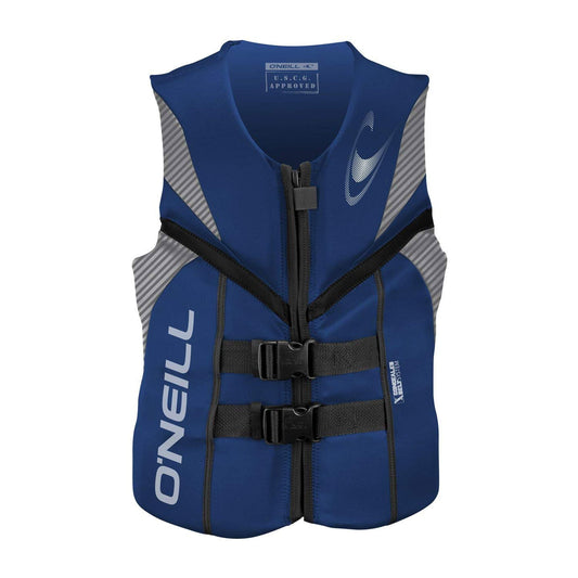 O'Neill Adult USCG Reactor Water Sports Life Jacket Vest, Small, Blue/Black