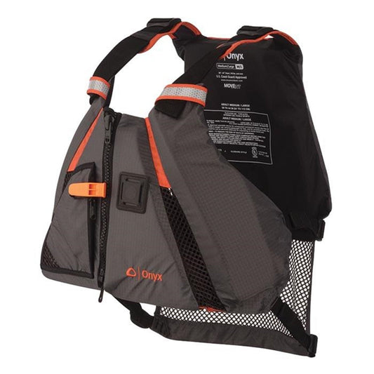 Onyx 122200-200-060-14 MoveVent Dynamic Vest - XL/2XL (44'-56' Chest), Orange/Gray
