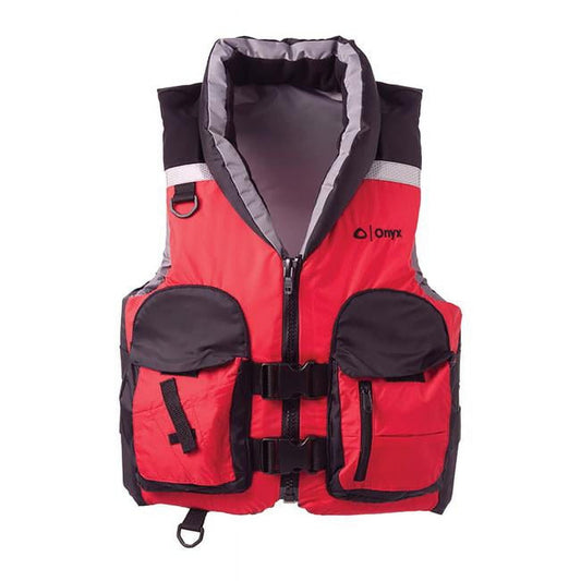 Onyx Outdoor 1172105015 Adult Select Life Jacket, Red - Extra Large