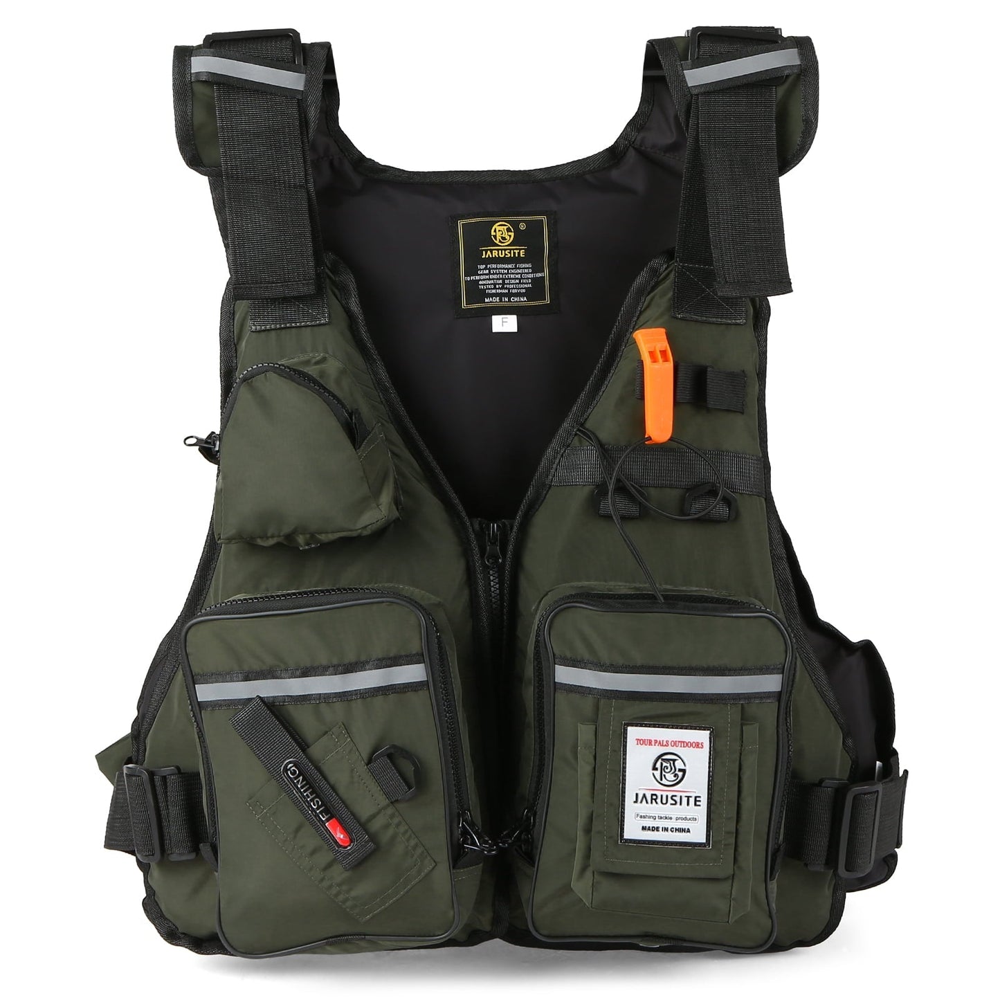 Fishing Vest with Multiple Pockets and Water Bottle Holder, Ideal for Kayaking and Sailing