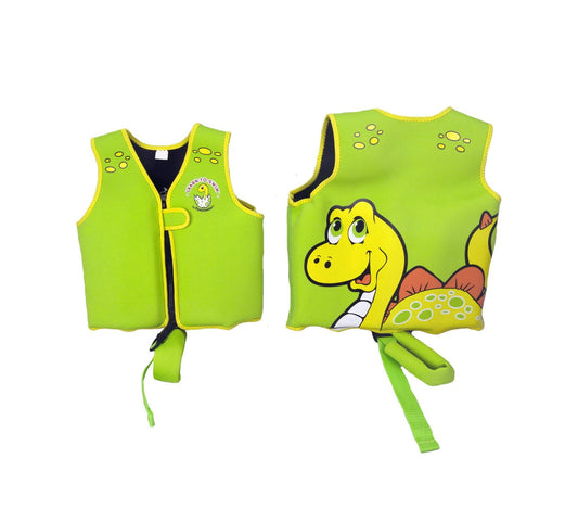 Poolmaster Toddler Smiling Dinosaur Polyester Swim Vest - Green/Yellow - XS