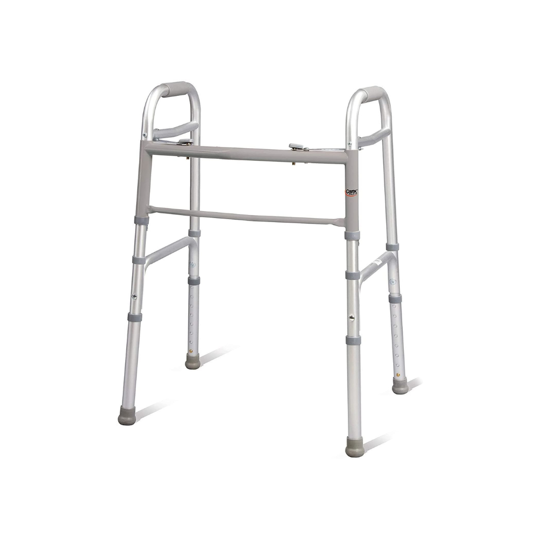 Carex Folding Lightweight Walker - Height Adjustable