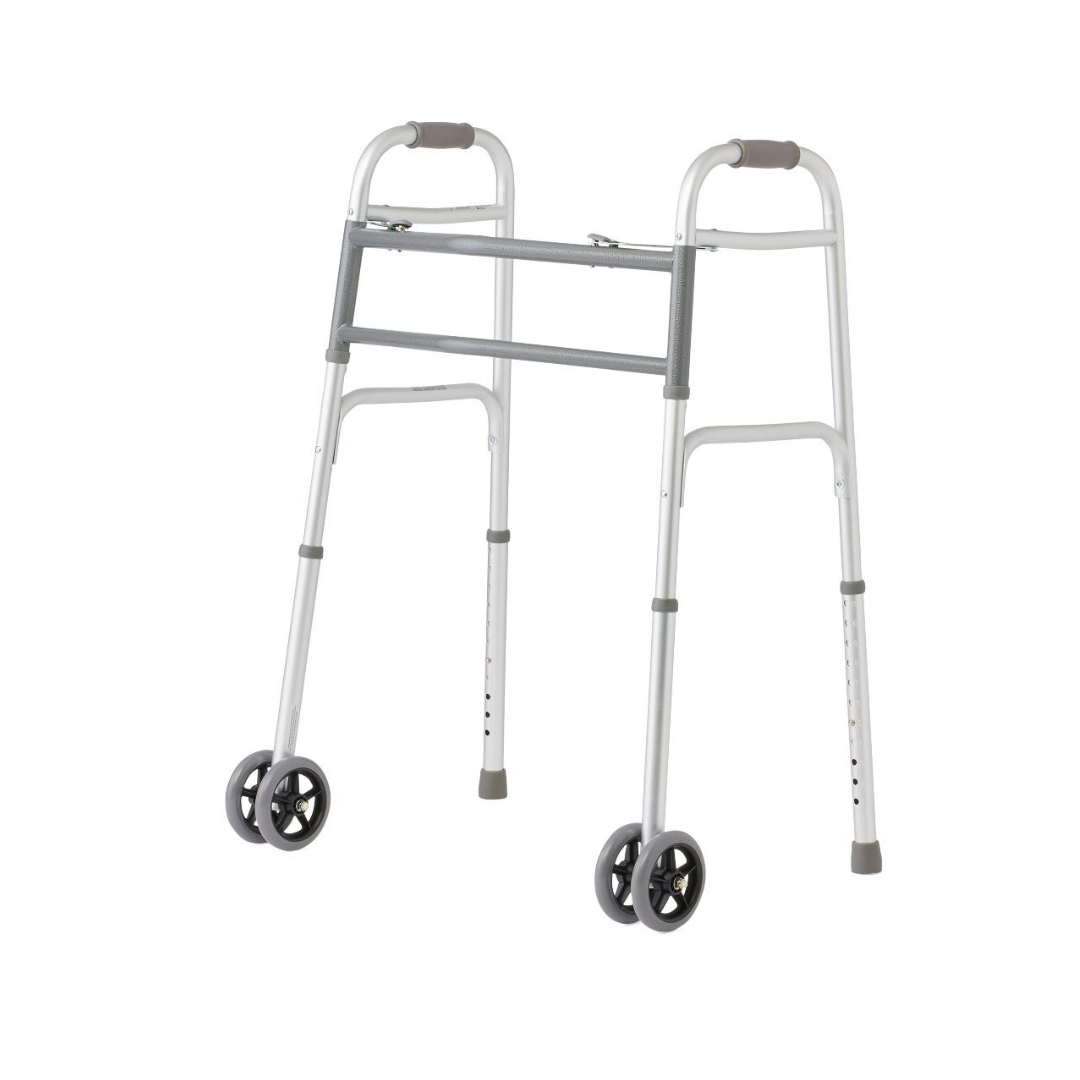 Medline Bariatric Walker with 5" Wheels - 500 lb Capacity