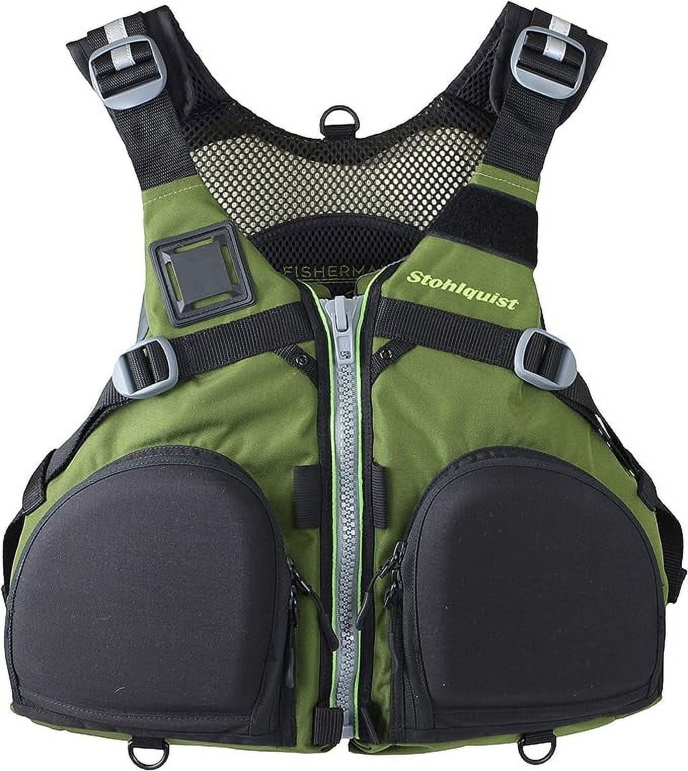 Stohlquist Fisherman Lifejacket Olive Green LG/XL (PFD)