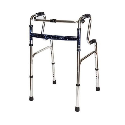 Carex Sturdy Uplift Adjustable Folding Walker with Stand Assist Design