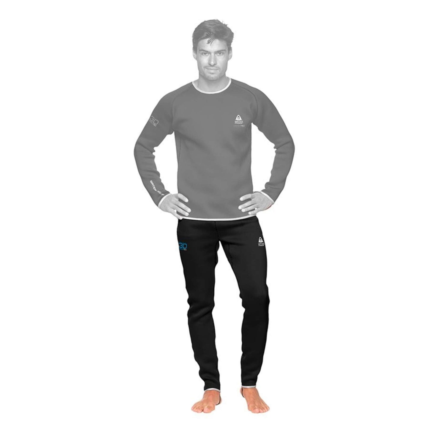 Waterproof Meshtec 3D insulating Undergarment Mens Pants, X-Large (Medium-Large)