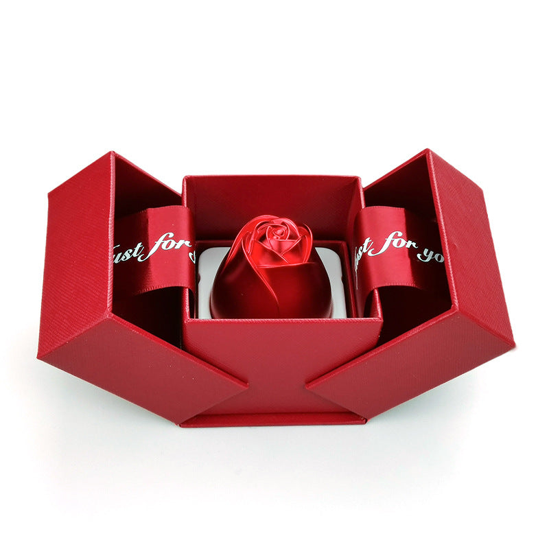 Rose Wedding Ring Holder Jewelry Storage Holder Box for Women