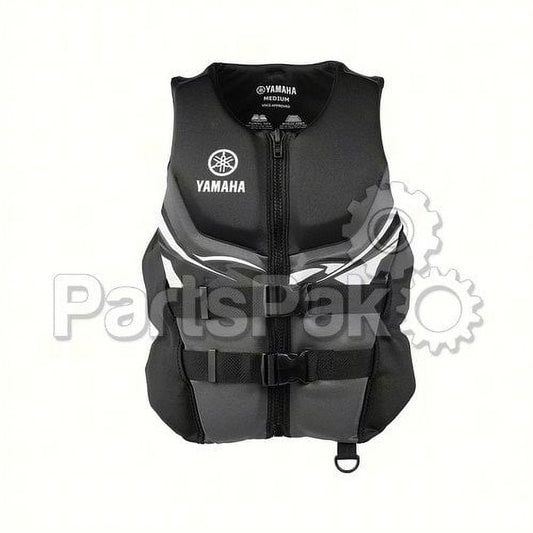Yamaha MAR-22VNE-BK-MD PFD Life Jacket, Mens Neoprene Black Medium; MAR22VNEBKMD