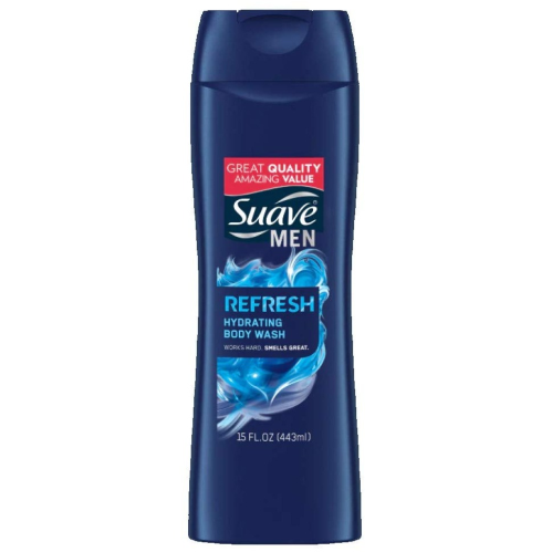 Suave Men Body Wash, Refreshing, 12 Fl Oz