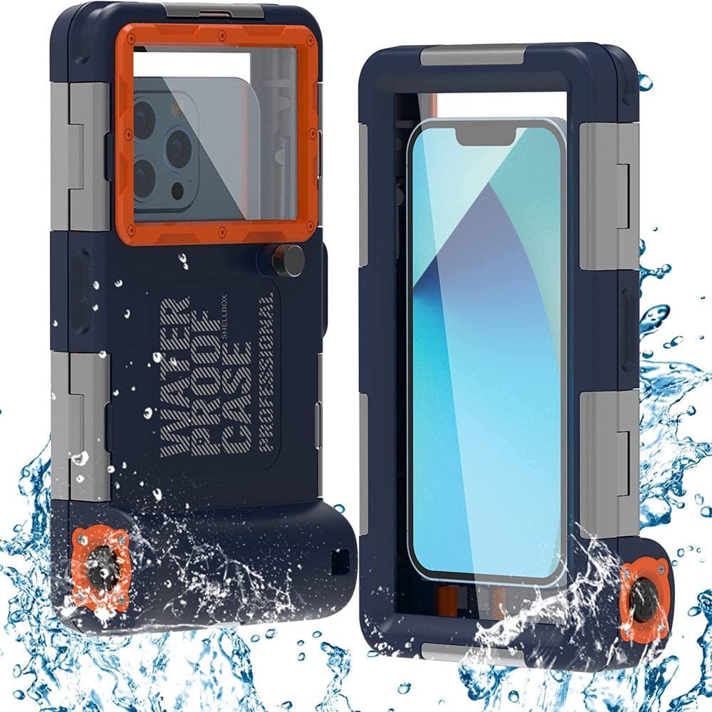 Acuvar UPDATED V2 Extreme Waterproof Underwater Diving, Snorkel Phone Case Compatible with All Iphone (Max, Plus, S), Samsung, LG, Google, Android up to 50Ft, 15M with Lanyard, New Gen