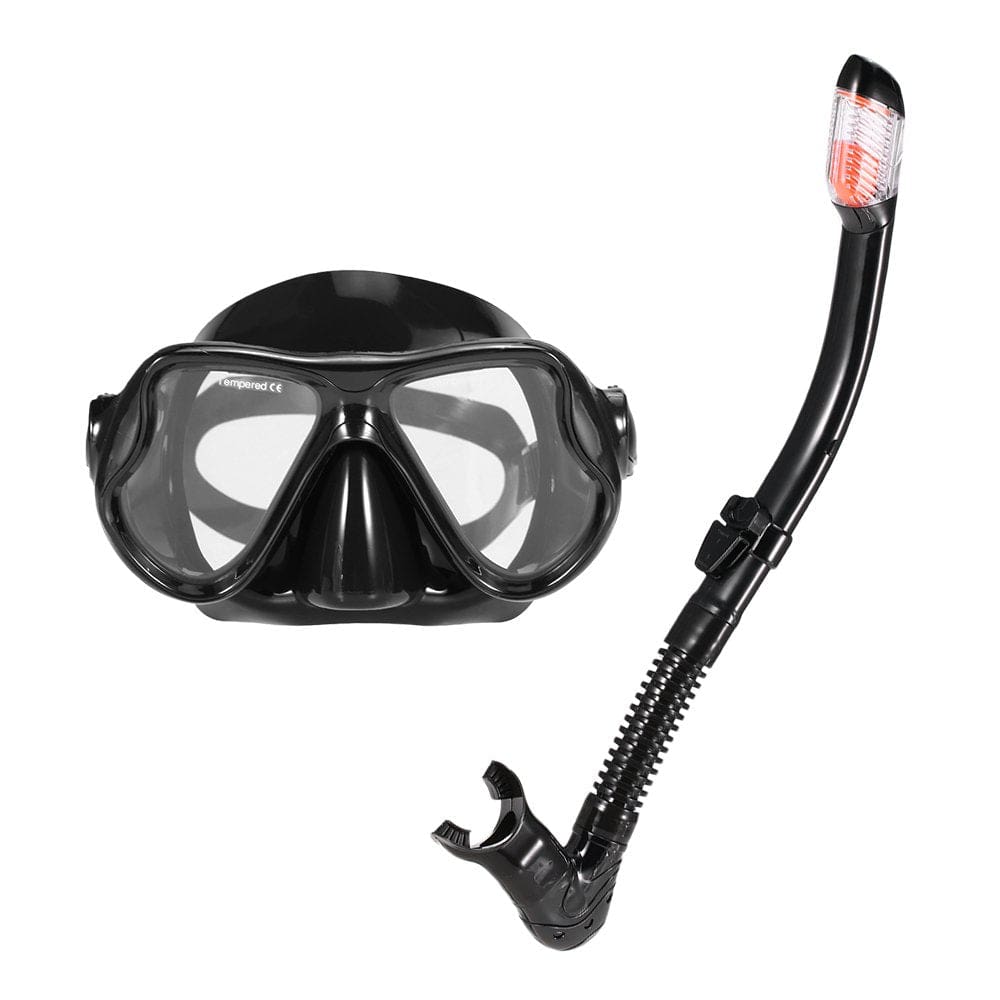 Adults Freediving -Fog Diving Snorkeling Swimming Tempered Glass Lens Goggles