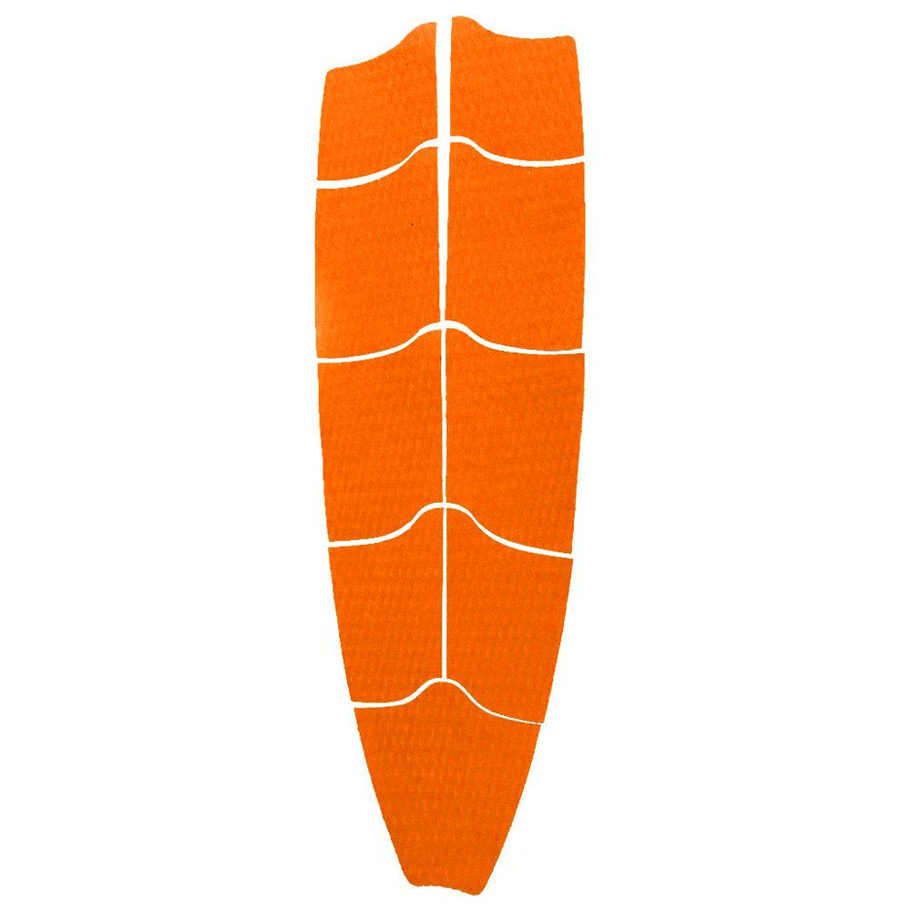 9 Pieces / Set Surfboard Kiteboard Longboard Traction Pad with Tail Pads Full Size Mat - 2 Colors Orange