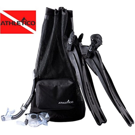 Athletico Scuba Diving Bag XL Mesh Travel Backpack for Scuba Diving and Snorkeling Gear and Equipment Dry Bag Holds Mask, Fins
