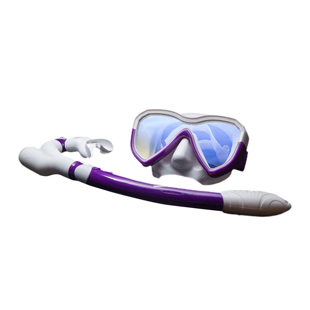 Baoxlan Diving Goggles Set Safe Diving Accessories Non-Slip Buckle Snorkeling Kit for Swimming