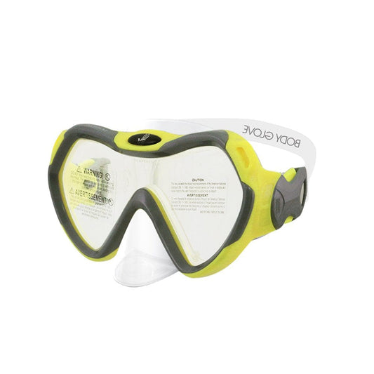 Body Glove Junior Grape Swimming Diving Snorkel Mask for Youth (Yellow)