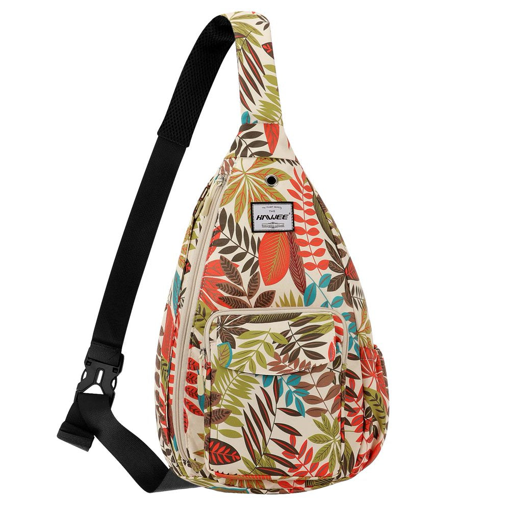 HAWEE Women’S Crossbody Backpack Purse for Travel Sling Bag with Earphone Hole, Black