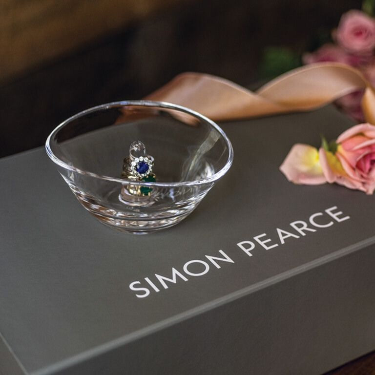 Simon Pearce Champlain Ring Holder in Gift Box
