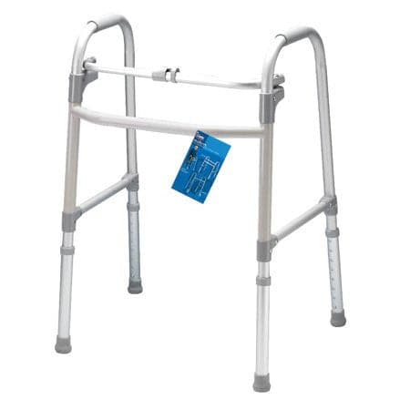 Carex Single Button Folding Walker