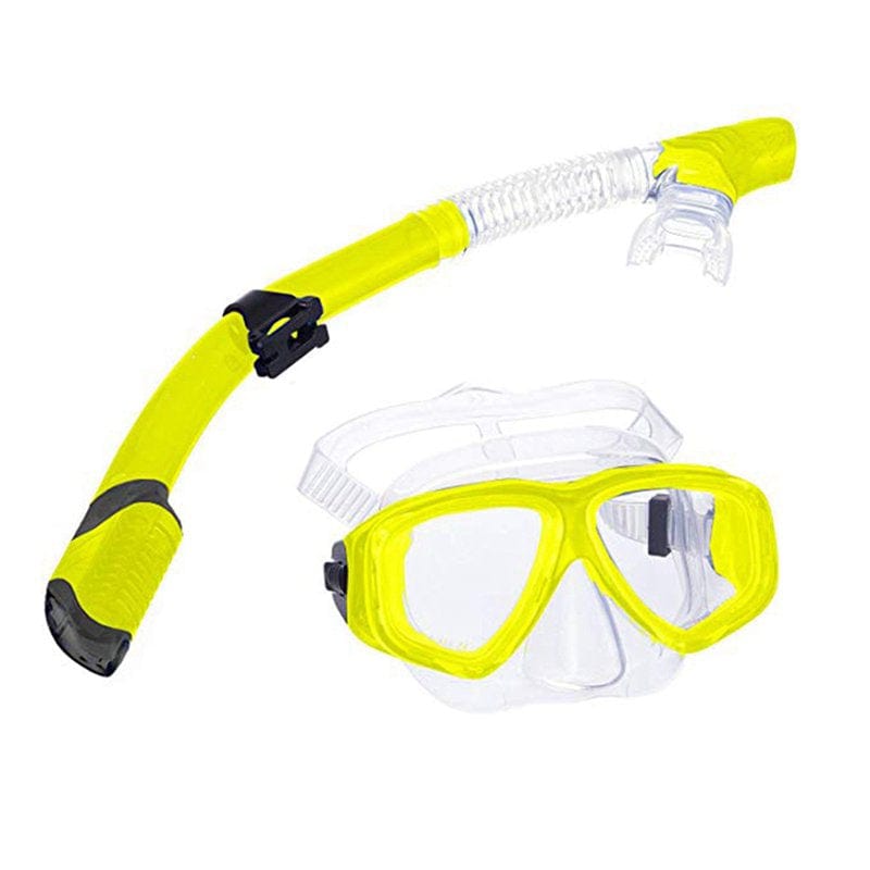 Clearance! Kids Diving Goggle Breathing Tube Shockproof Anti-Fog Swimming Glasses Band Snorkeling Underwater Accessories Set