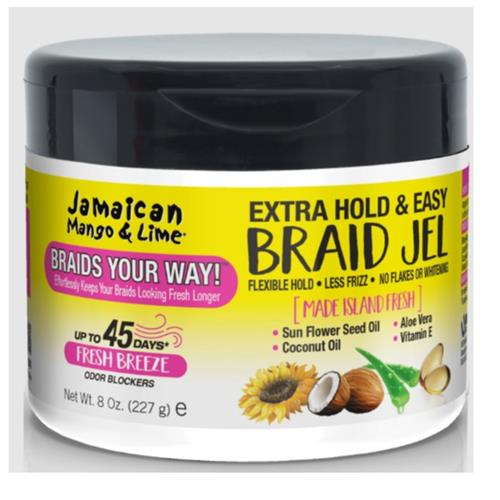 Jamaican Mango & Lime Extra Hold & Easy Braid Gel 8 oz