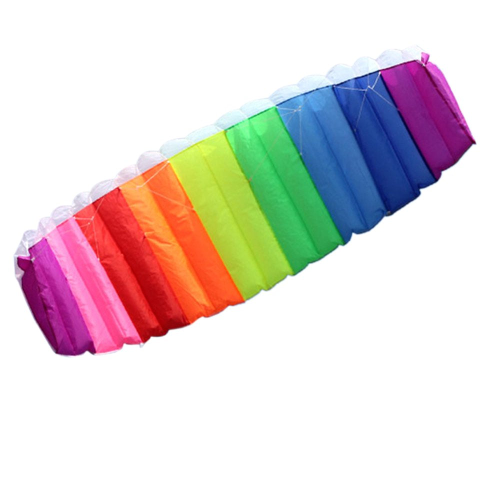 Tomshine 11.422.7M Colorful Double Flying Line Wing Stunt Power Soft Giant Flying Sports Beach