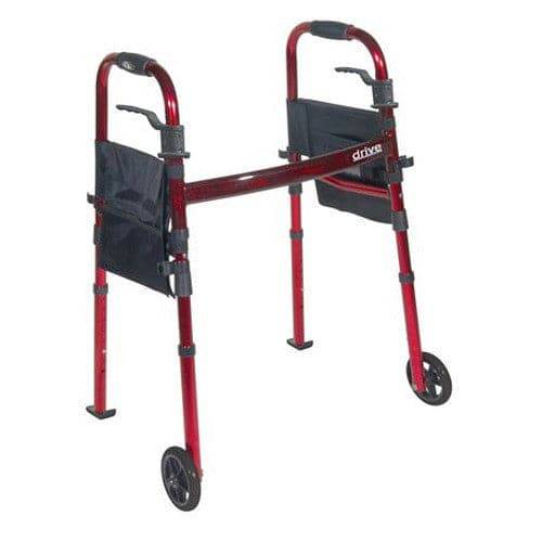 Drive Medical Deluxe Folding Walker with Flames