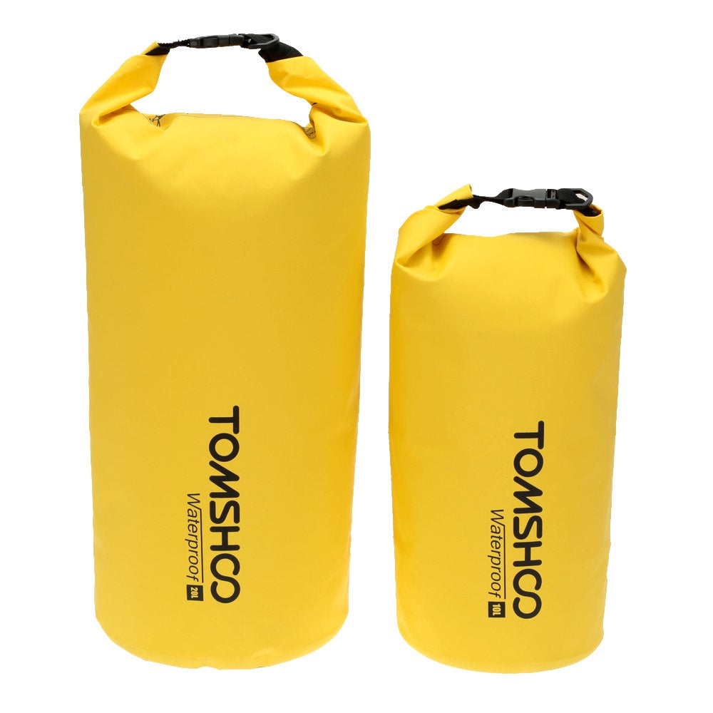 TOMSHOO 10L / 20L Outdoor Water-Resistant Dry Bag Sack Storage Bag for Travelling Rafting Boating Kayaking Canoeing Camping Snowboarding