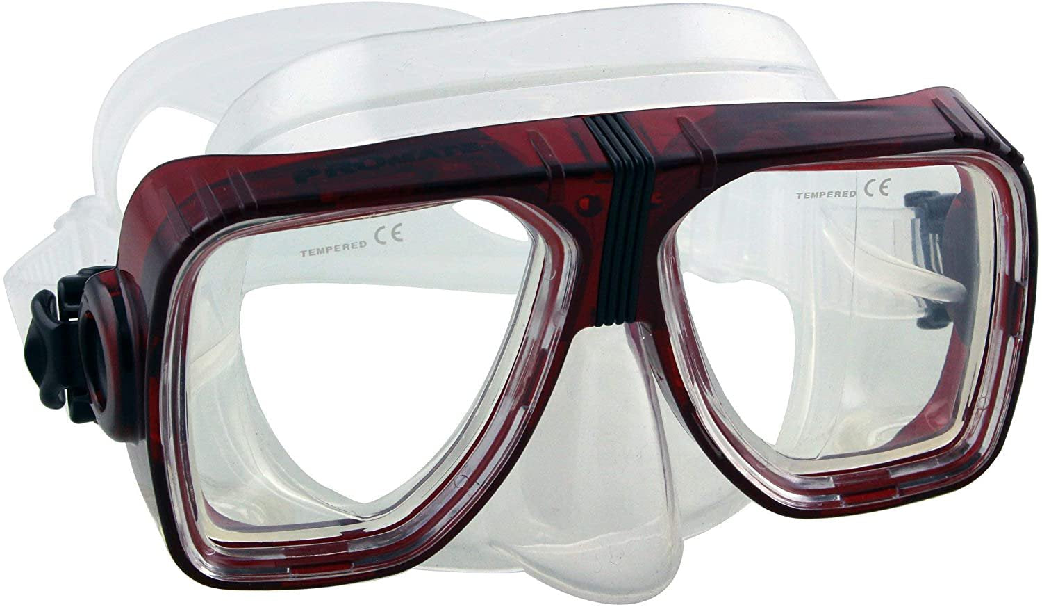 Promate Scope Prescription Scuba Diving Snorkeling Mask with Progressive Gauge Reader| AB| BI+4.0