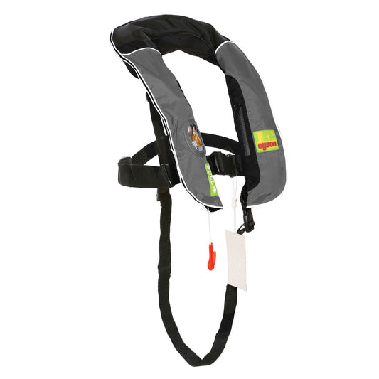 Lifesaving Pro? Automatic / Manual Child Youth Kid Size Inflatable Life Jacket PFD Life Vest Slim Inflate Survival Aid Lifesaving PFD Olive Color