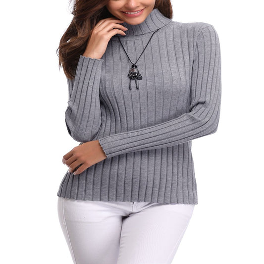 Purcoar Womens Turtleneck Sweaters Long Sleeve Pullover Knit Sweaters Soft Jumper