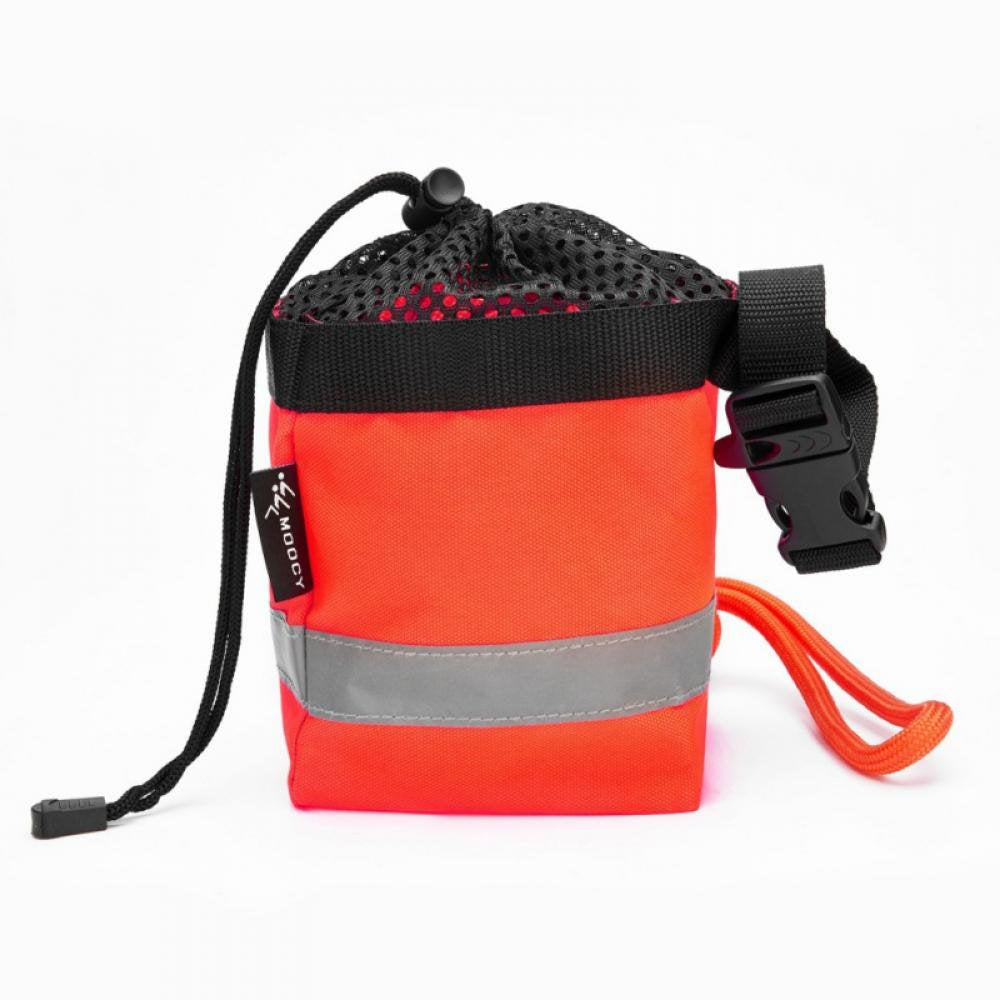 Summark Rescue Throw Rope Bag with 50 Feet of 5/16" Floating Reflective Line and Integrated Whistle Clip