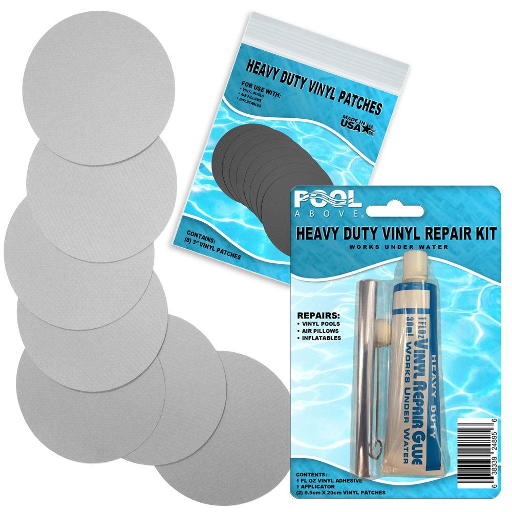 Heavy Duty Burgundy Vinyl Patch Glue Kit for Boats Pools Air Bed