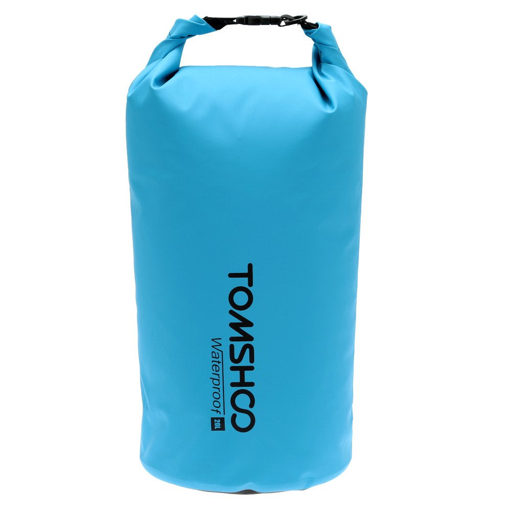 TOMSHOO 10L / 20L Outdoor Water-Resistant Dry Bag Sack Storage Bag for Travelling Rafting Boating Kayaking Canoeing Camping Snowboarding