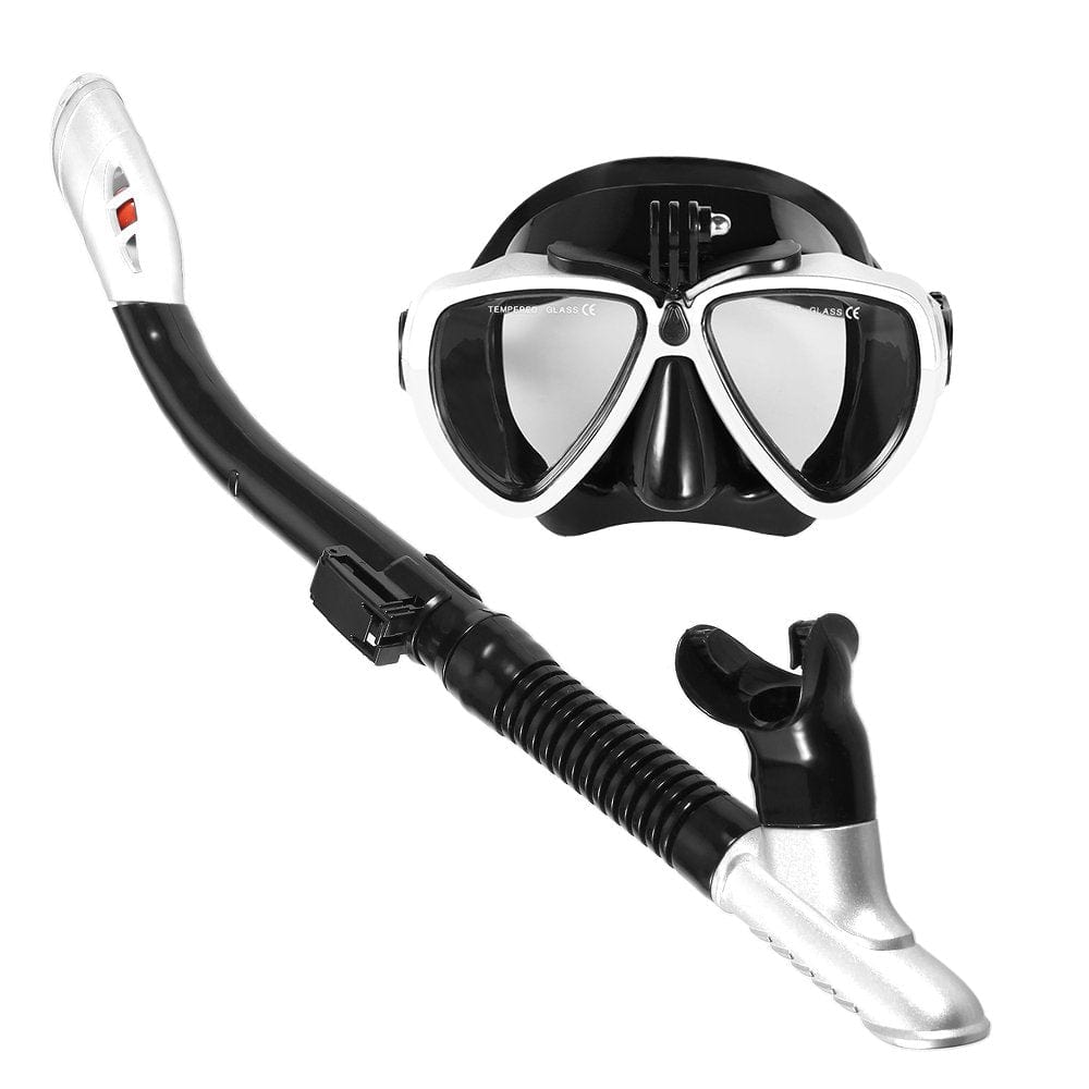 Festnight Snorkeling Snorkel Set -Fog Swimming Diving Goggles with Easy Breath Dry Snorkel Tube