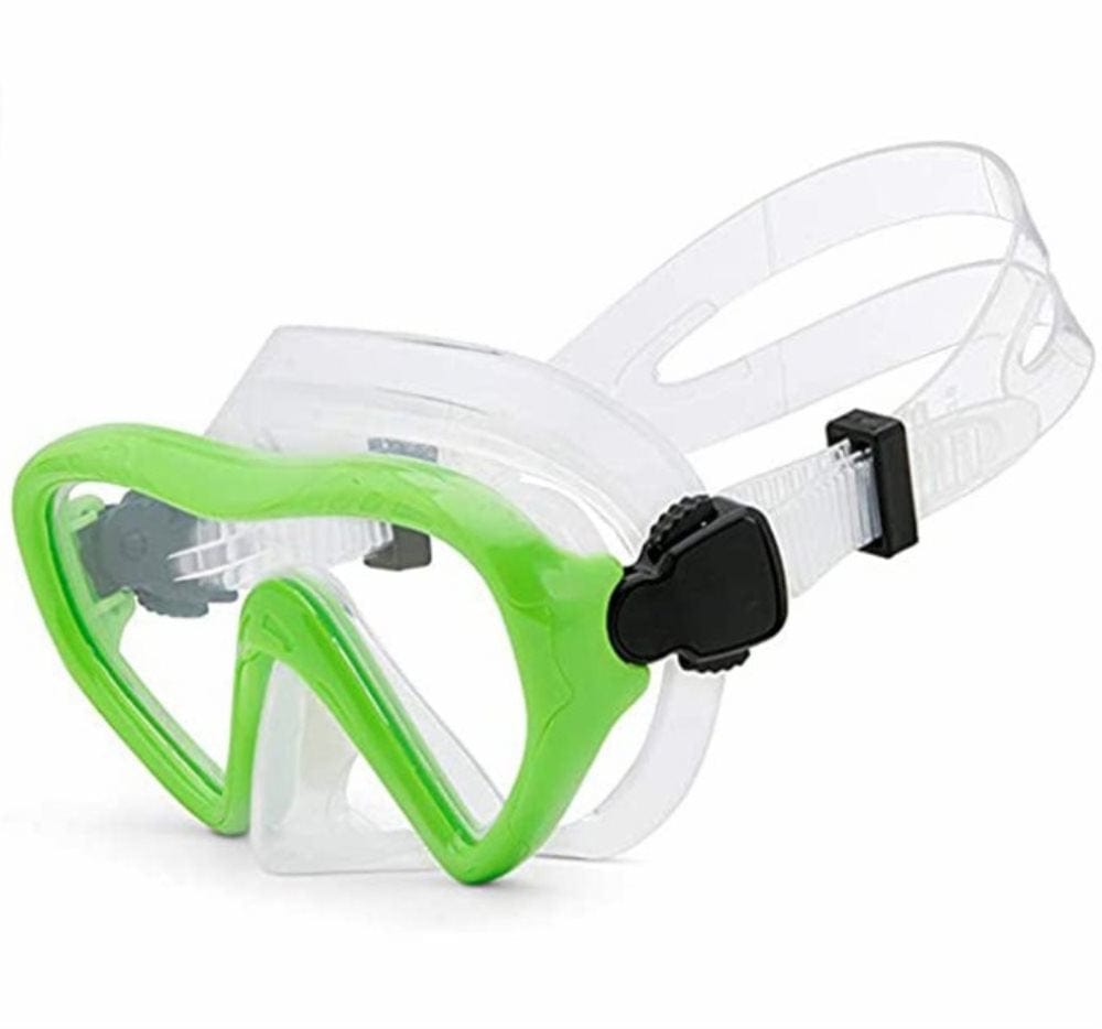 FYCONE Kids Snorkel Set, Anti-Leak Swim Goggles & Breathing Tube for Youth Junior Child, Anti-Fog Snorkeling Gear, PVC Swimming Diving Scuba Goggles 180 Degree Panoramic View