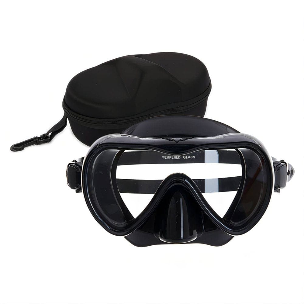 Gooscoo Mask Swim Diving Scuba Mask Snorkel Gear for Boys Girls Youth, Anti-Fog 180° Panoramic View Soft Silicone Skirt Pool Underwater Swim Goggles with Nose Cover, Snorkel Equipment