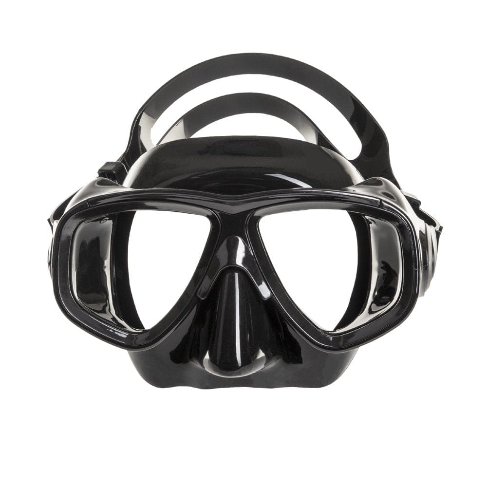 IST M80 2 Lens Snorkel Diving Mask with RX Prescription Lenses, Low Profile & Hypoallergenic Silicone - 4 Color Options (Black Silicone, Farsighted, +3.0)