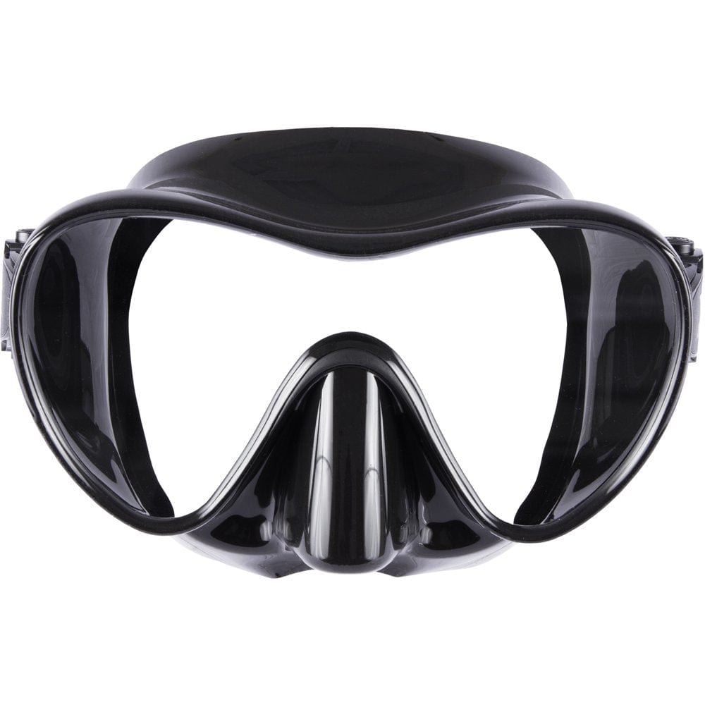 IST MP110 Frameless Single Window Diving Snorkeling Mask (Black Silicone)