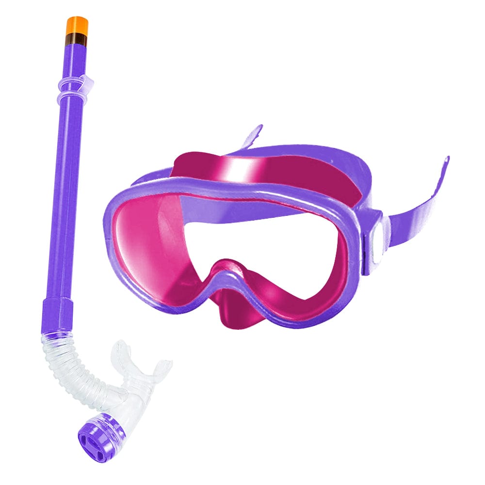 Jomenro Kids Snorkel Set, Anti-Leak Snorkel Mask, Anti-Fog Panoramic Scuba Mask, Dry Top Snorkel for Kids Boys and Girls Snorkeling or Diving(Yellow)