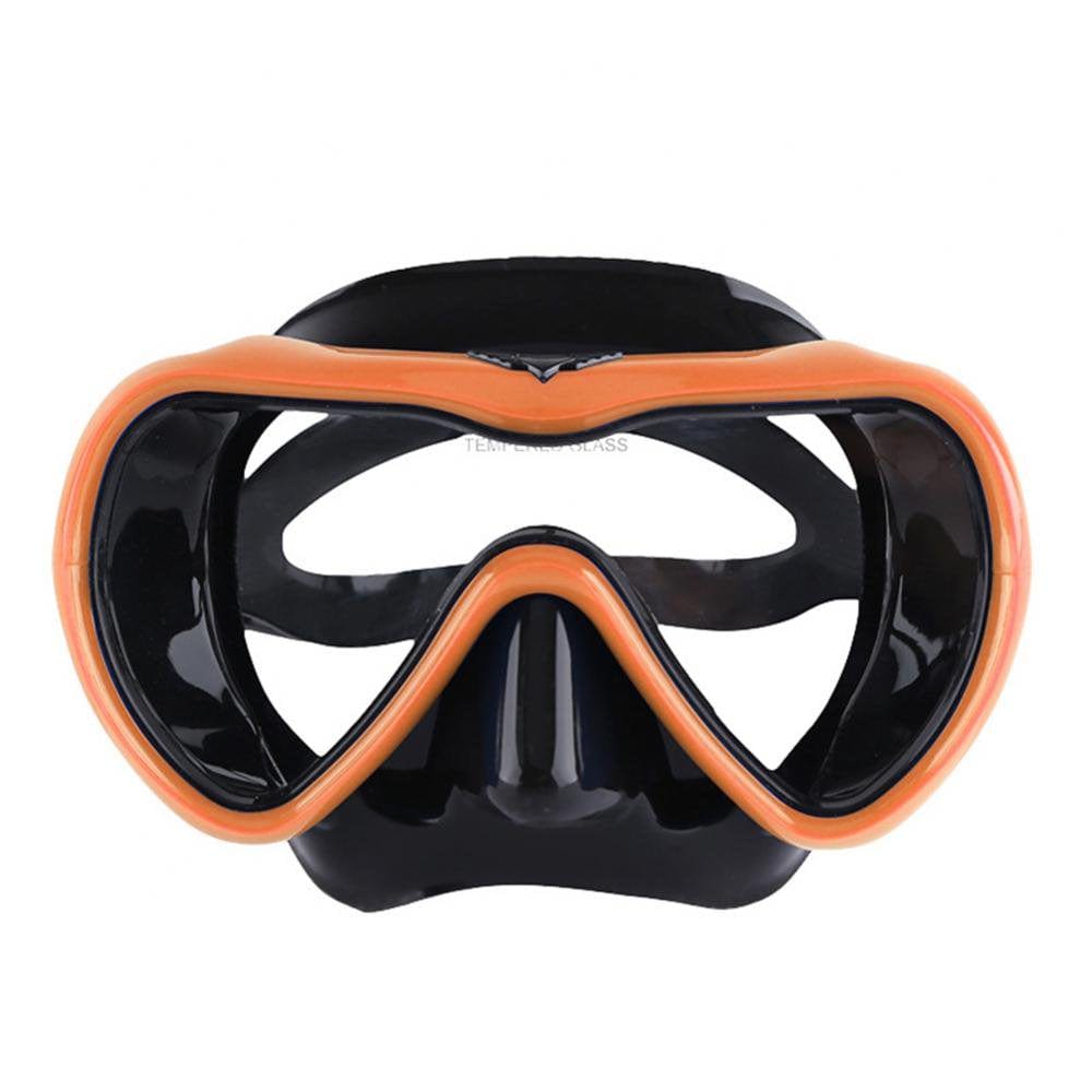 No Fogging Snorkeling Scuba Dive Glasses, Tempered Glass Mask Goggles Snorkeling Freediving Mask Adult Anti-Fogm Panoramic Scuba Diving Goggles