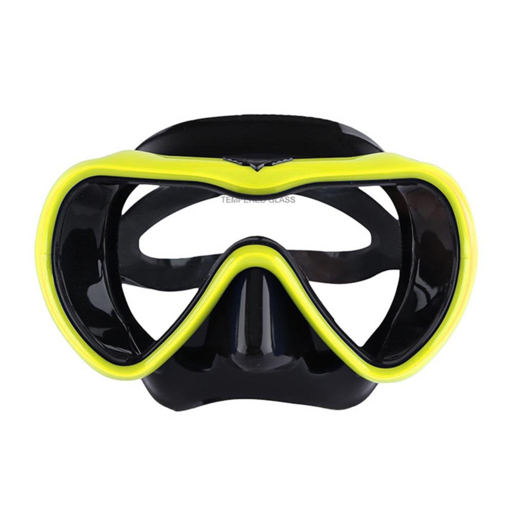 No Fogging Snorkeling Scuba Dive Glasses, Tempered Glass Mask Goggles Snorkeling Freediving Mask Adult Anti-Fogm Panoramic Scuba Diving Goggles