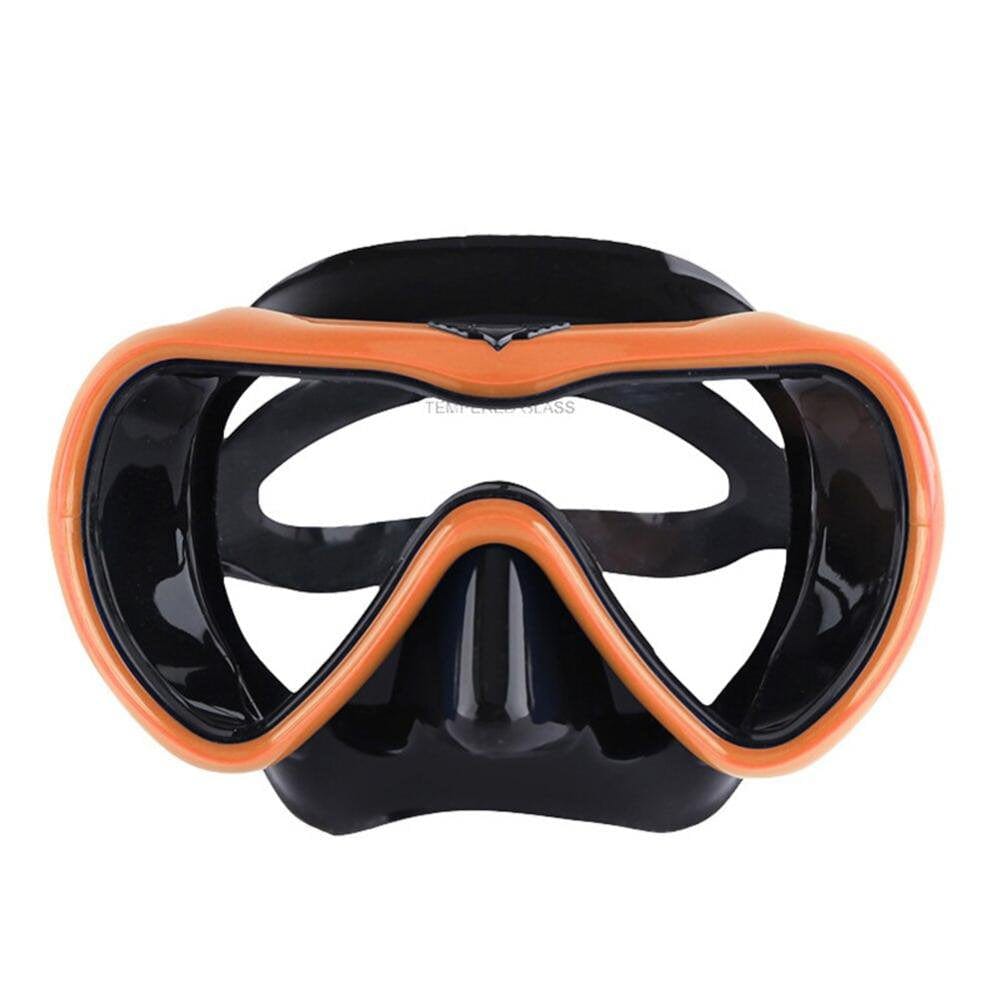 Popvcly Diving Mask Snorkeling Gear Kids Adult Snorkel Mask Dive Goggles Silicone Swim Glasses with Nose Cover for Scuba Free Diving Spearfishing Neoprene Strap Cover Impact Resistance