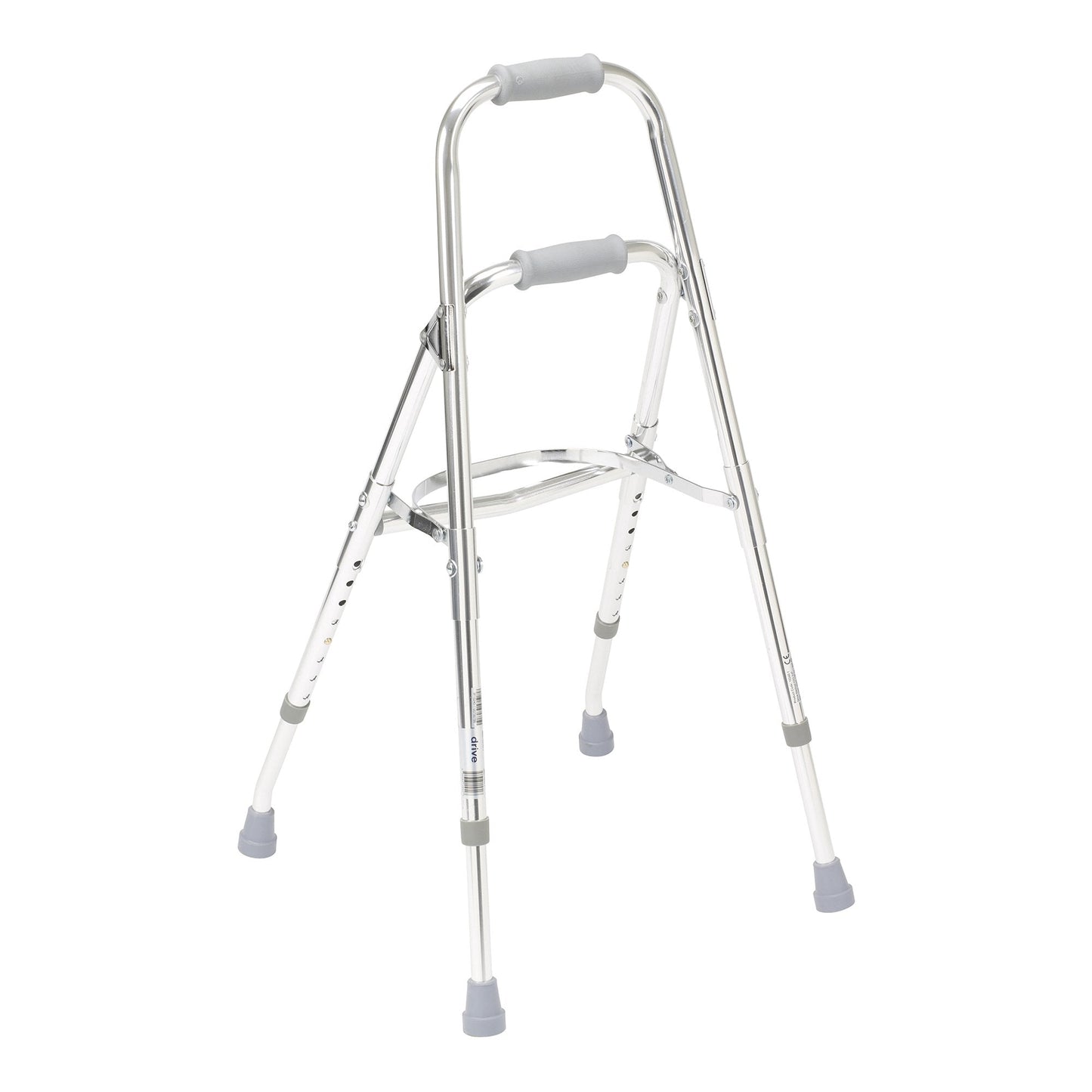 drive™ Hemi Aluminum Side Step Folding Walker, 29½ – 37 Inch Height