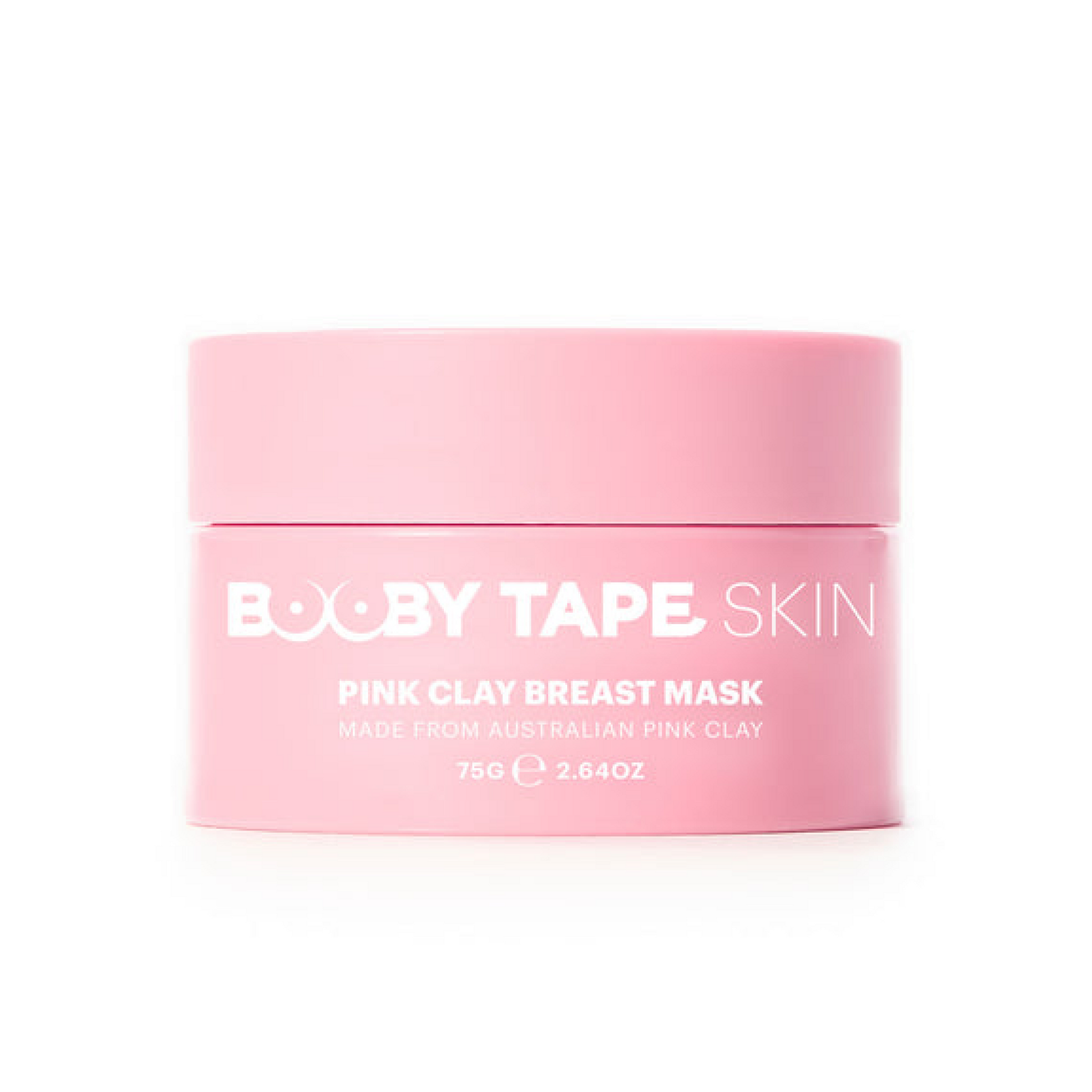 Booby Tape Miracle Pink Clay Breast Mask, Clarify and Detox Skin, 2.64 oz, 1 Count 76177633