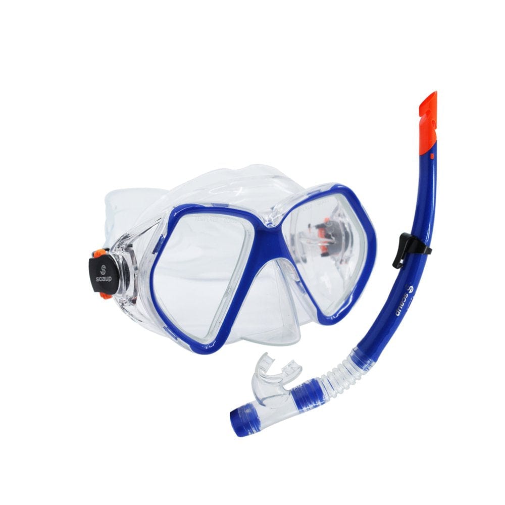 SCAUP Bavaro Recreational Snorkeling Set - Diving Mask and Dry-Top Snorkel Kit, for Adults